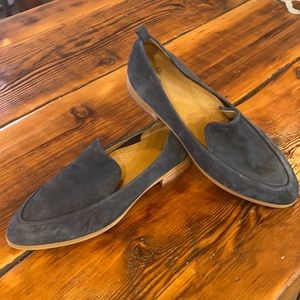 Susina Blue Genuine Leather suede Loafer